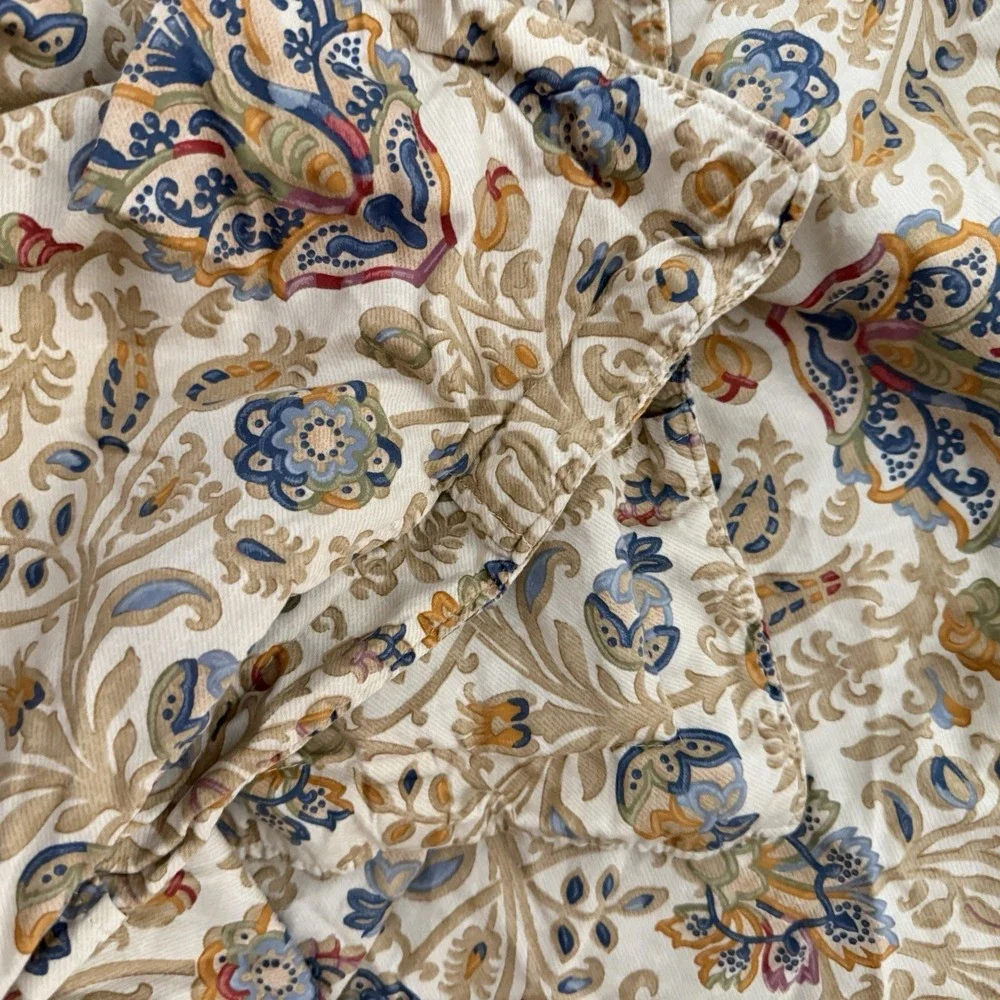 Vintage Ralph Lauren Marrakesh Rug King Size Duvet Comforter Cover Beige Sateen